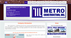 Desktop Screenshot of metrosoils.com